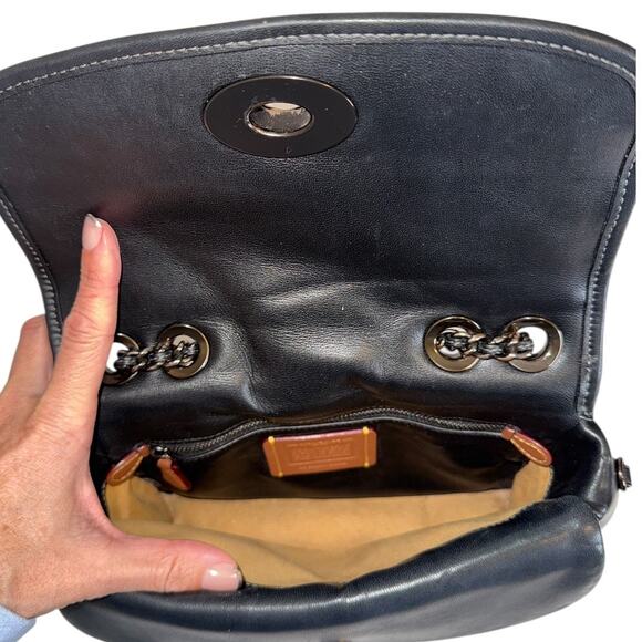 COACH Quilted Pillow Madison Shoulder & Crossbody Bag in Black Nappa Leather - Picture 8 of 16